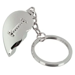 Out of the blue KG Nøglering Halvt Hjerte med Bogstav - Accessories