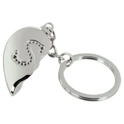Out of the blue KG Nøglering Halvt Hjerte med Bogstav - Accessories