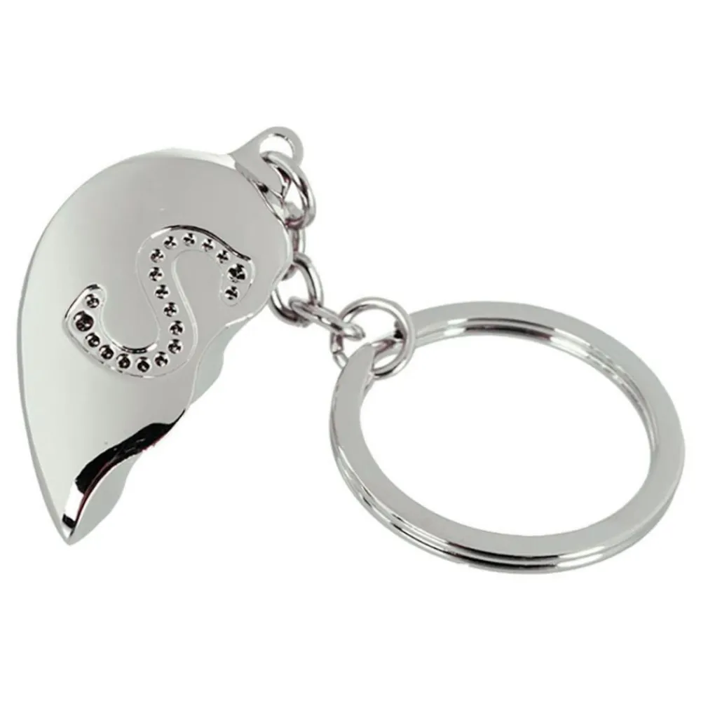 Out of the blue KG Nøglering Halvt Hjerte med Bogstav - Accessories