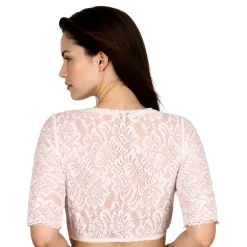 Thetru B.V. Oktoberfest Bluse Hvid i Blonde - Tøj|Tilbehør