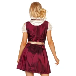 Wilbers Karnaval B.V. Oktoberfest Dirndl Vinrød Kostume - Udklædningskostumer|Kostumetema