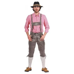 Outlet Thetru B.V. Oktoberfest Lederhosen Deluxe Grå