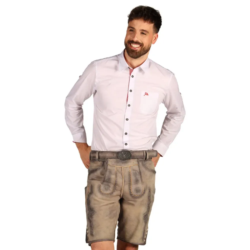 Thetru B.V. Oktoberfest Lederhosen Shorts Super Deluxe Beige Vintage - Tilbehør