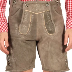 Clearance Thetru B.V. Oktoberfest Lederhosen Shorts Deluxe Beige
