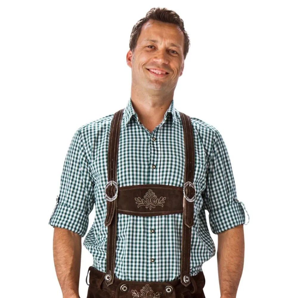 Discount Hisab/Joker Company AB Oktoberfest Skjorte Grøn