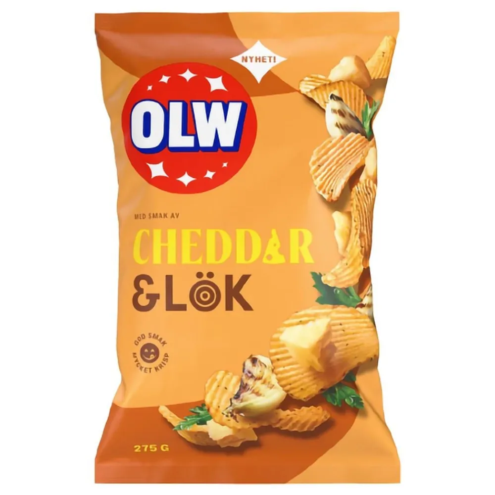 ERT Godis AB OLW Cheddar & Løg - Snacks