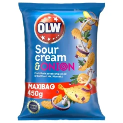 ERT Godis AB OLW Maxibag Sourcream & Onion - Snacks
