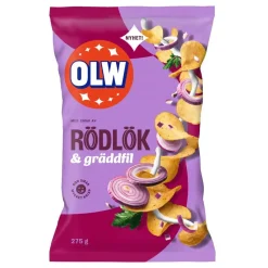 ERT Godis AB OLW Rødløg & Cremefraiche - Snacks