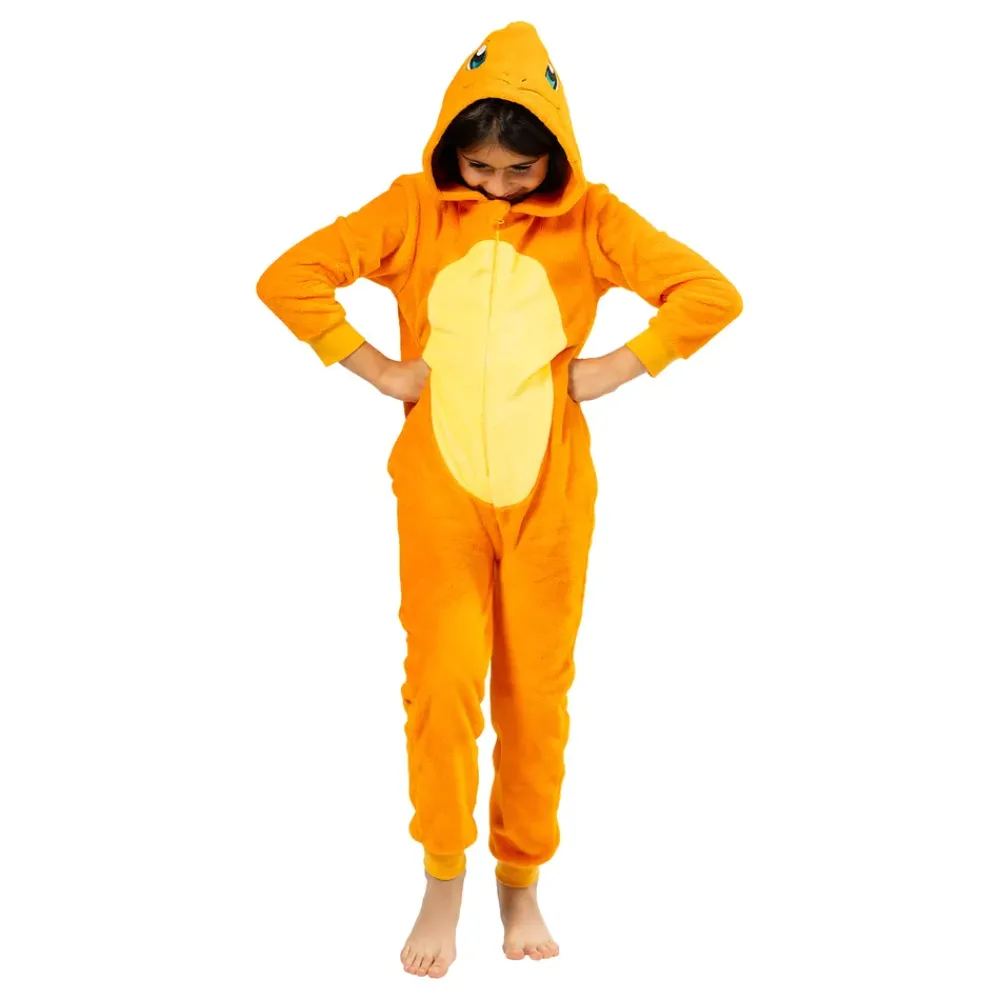 Reithmüller Europe GmbH Onesie Pokémon Charizard™ Børnekostume - Tøj|Udklædningskostumer
