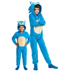 Reithmüller Europe GmbH Onesie Sonic the Hedgehog Børnekostume - Tøj|Udklædningskostumer