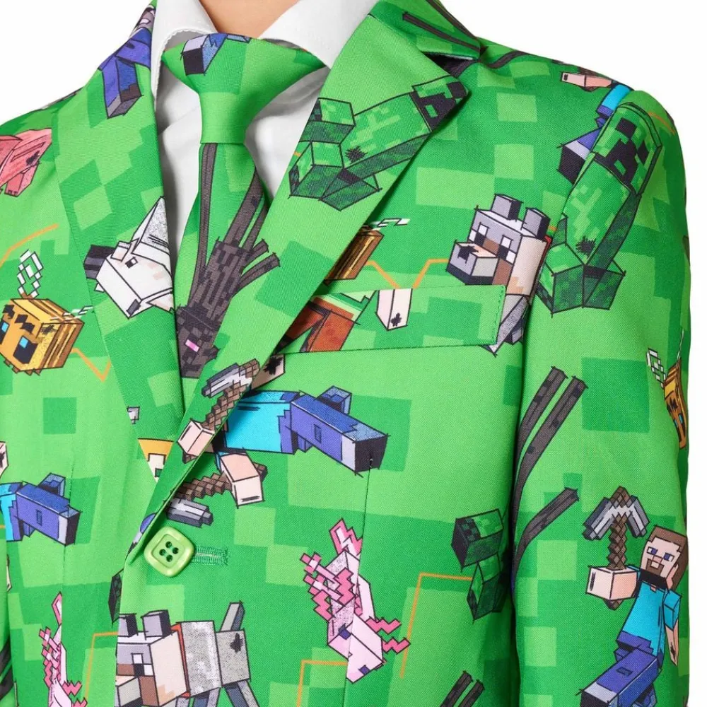 Oppo Merchandise Group B.V. OppoSuits Boys Minecraft Jakkesæt - Tøj|Udklædningskostumer