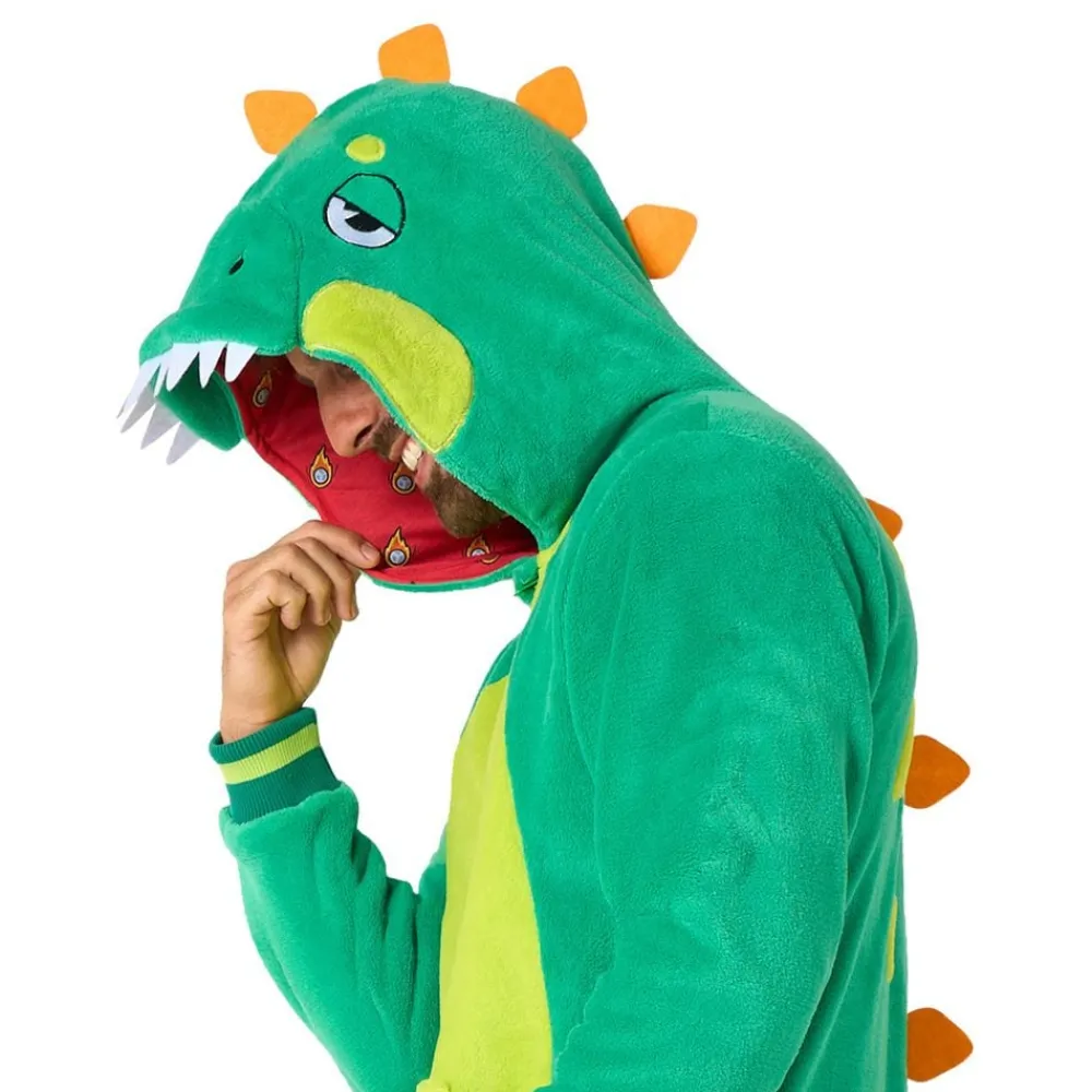 Oppo Merchandise Group B.V. OppoSuits Dinosaur Onesie - Tøj|Udklædningskostumer