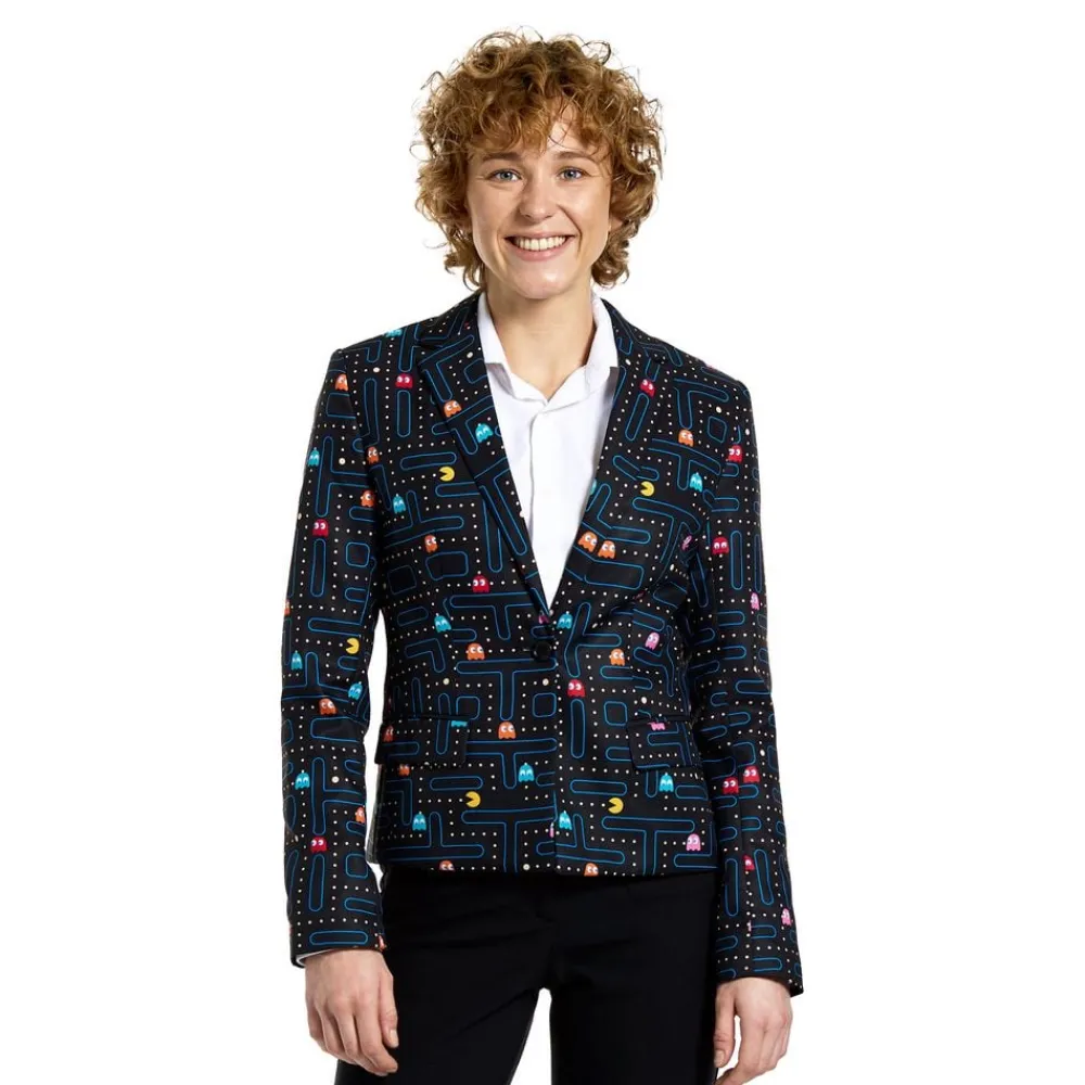 Oppo Merchandise Group B.V. OppoSuits Madam Pac-Man Dame Blazer - Tøj|Udklædningskostumer