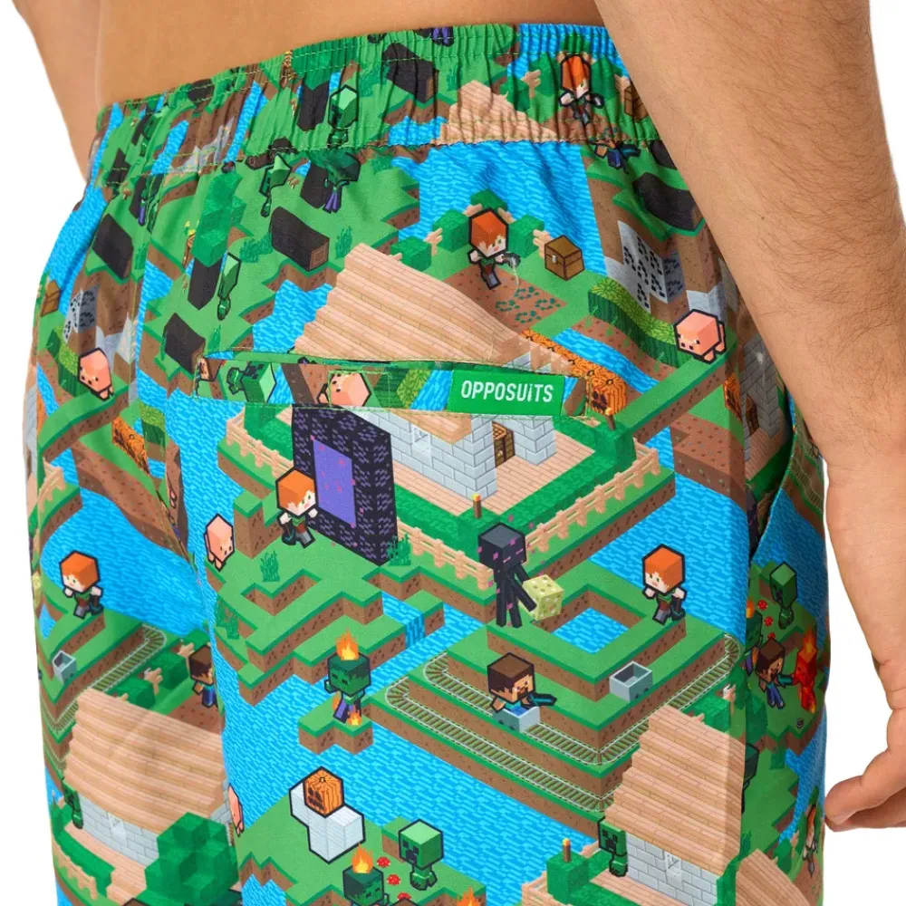 Oppo Merchandise Group B.V. OppoSuits Minecraft Overworld Shorts Jakkesæt - Tøj|Udklædningskostumer
