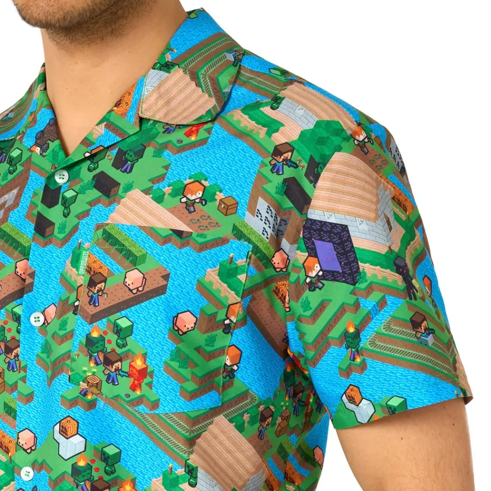 Oppo Merchandise Group B.V. OppoSuits Minecraft Overworld Shorts Jakkesæt - Tøj|Udklædningskostumer