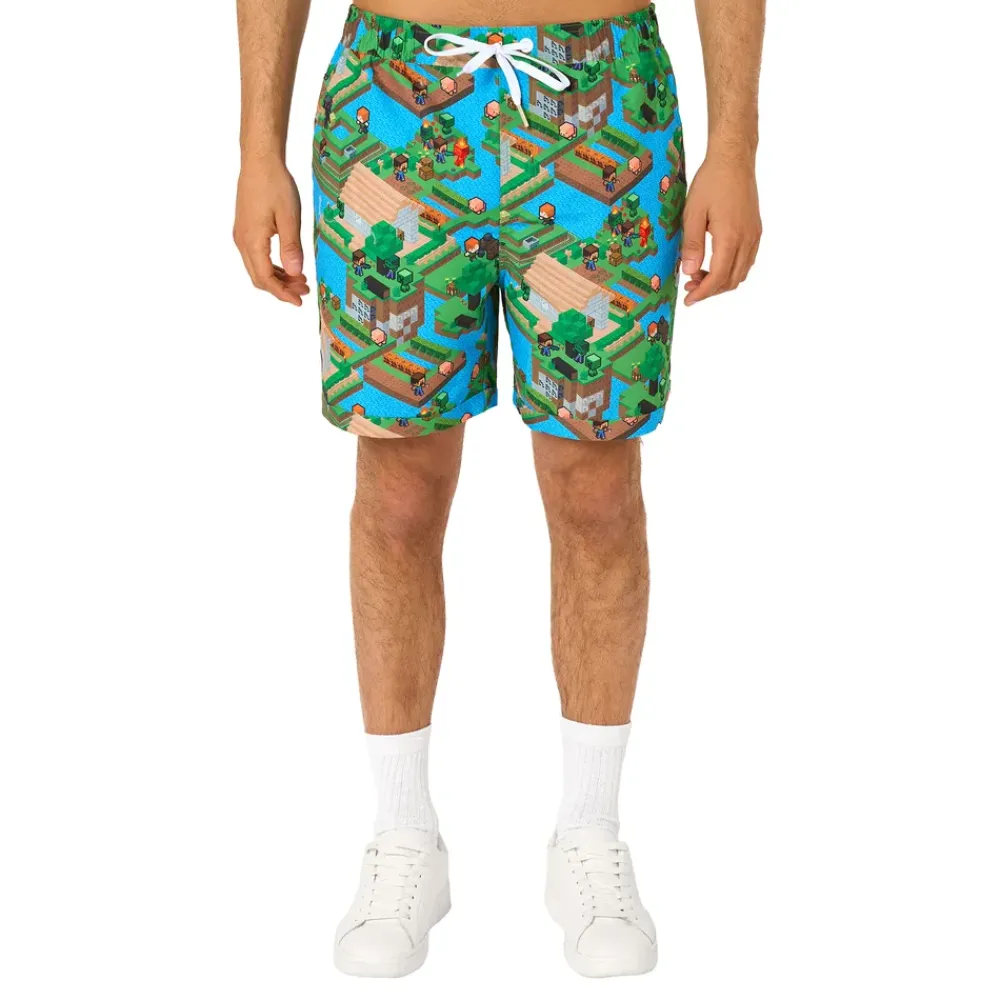 Oppo Merchandise Group B.V. OppoSuits Minecraft Overworld Shorts Jakkesæt - Tøj|Udklædningskostumer