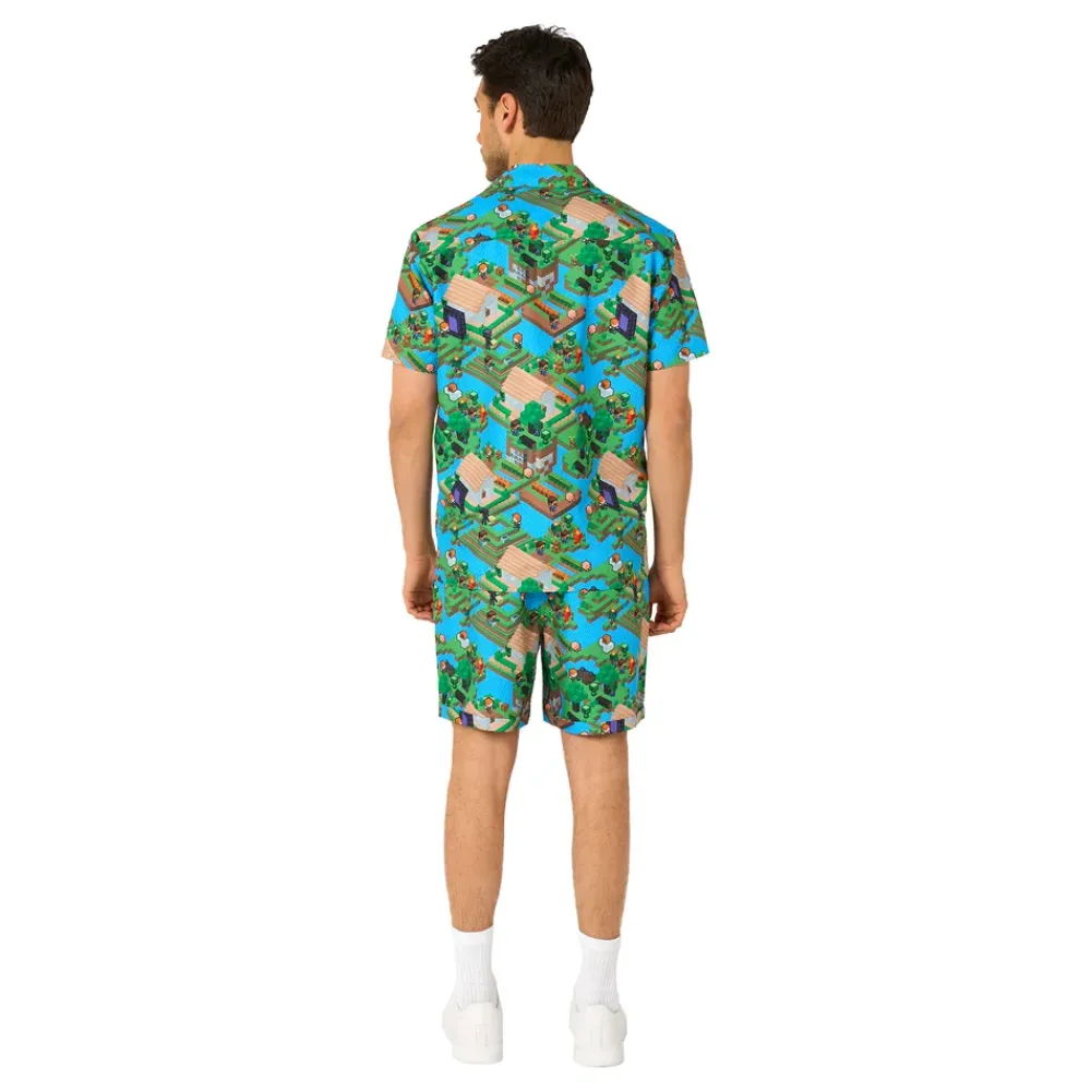 Oppo Merchandise Group B.V. OppoSuits Minecraft Overworld Shorts Jakkesæt - Tøj|Udklædningskostumer