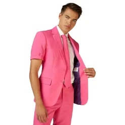 Oppo Merchandise Group B.V. OppoSuits Mr. Pink Jakkesæt med Shorts - Tøj|Udklædningskostumer