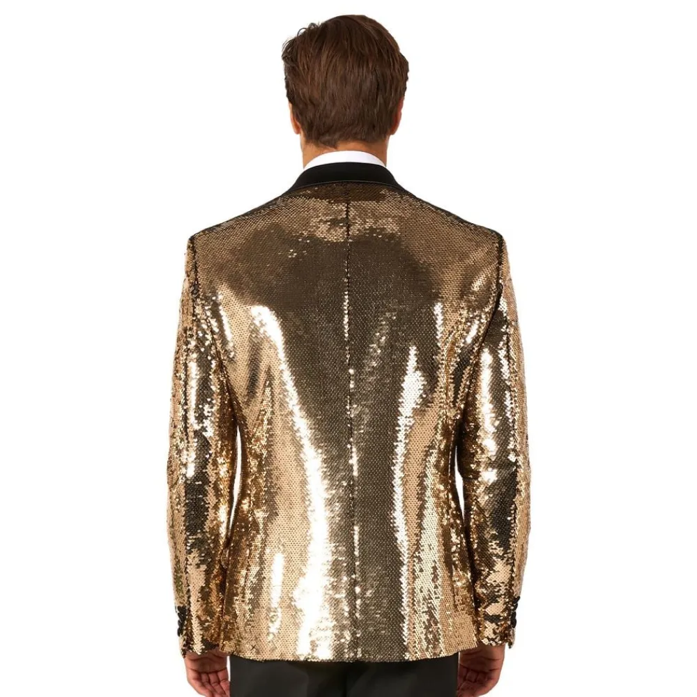 Oppo Merchandise Group B.V. OppoSuits Paljettblazer Brilliant Guld - Tøj|Tilbehør
