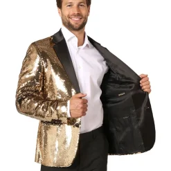 Oppo Merchandise Group B.V. OppoSuits Paljettblazer Brilliant Guld - Tøj|Tilbehør