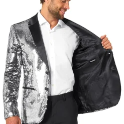 Best Oppo Merchandise Group B.V. OppoSuits Paljettblazer Briliant Silver
