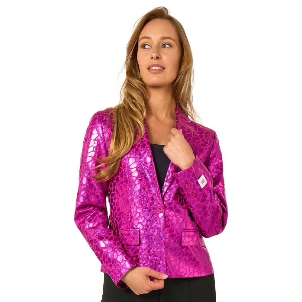 Oppo Merchandise Group B.V. OppoSuits Peppy Pink Dame Blazer - Tøj|Tilbehør