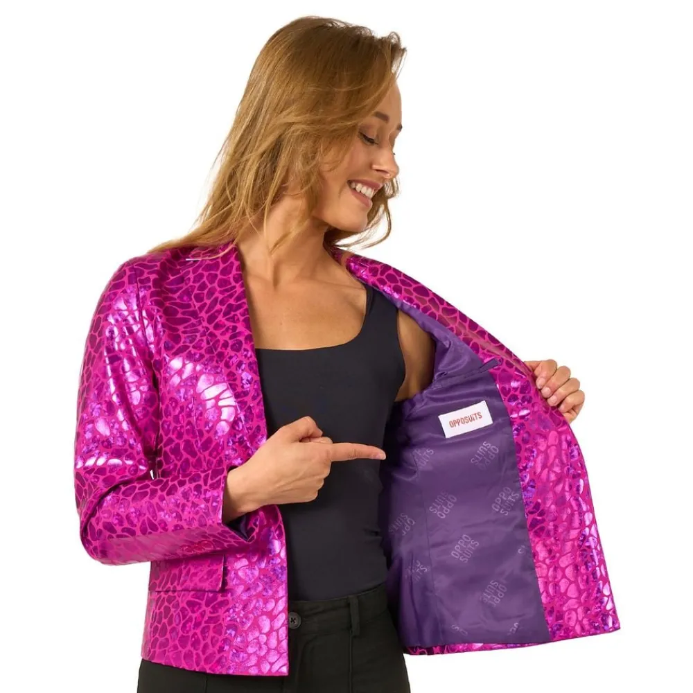 Oppo Merchandise Group B.V. OppoSuits Peppy Pink Dame Blazer - Tøj|Tilbehør