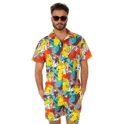 Oppo Merchandise Group B.V. OppoSuits Pika Pikachu Shorts Jakkesæt - Tøj|Udklædningskostumer
