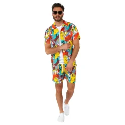 Oppo Merchandise Group B.V. OppoSuits Pika Pikachu Shorts Jakkesæt - Tøj|Udklædningskostumer