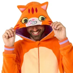 Oppo Merchandise Group B.V. OppoSuits Rød Kat Onesie - Tøj|Udklædningskostumer