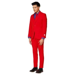 Oppo Merchandise Group B.V. OppoSuits Red Devil Jakkesæt - Tøj|Udklædningskostumer