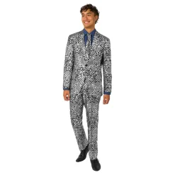 Oppo Merchandise Group B.V. OppoSuits Silver Geo Star Jakkesæt - Tøj|Udklædningskostumer