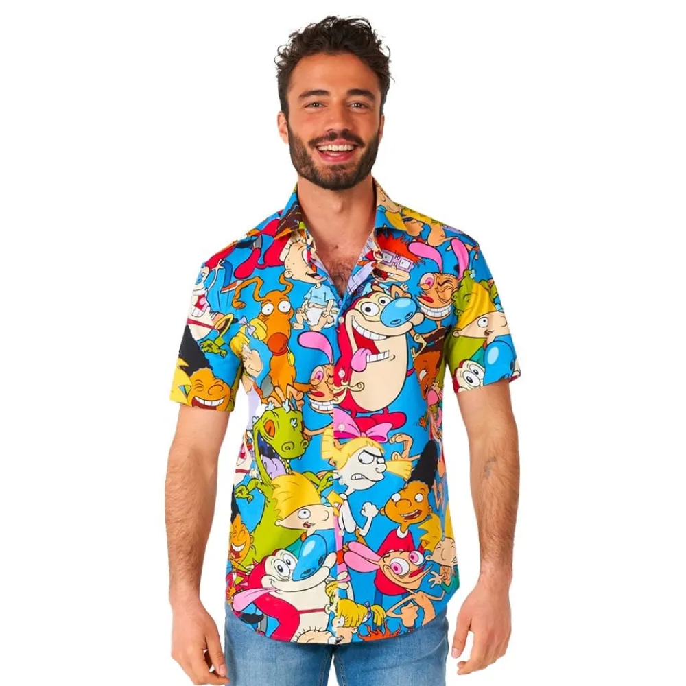 Outlet Oppo Merchandise Group B.V. OppoSuits Skjorte Nickelodeon Cartoons