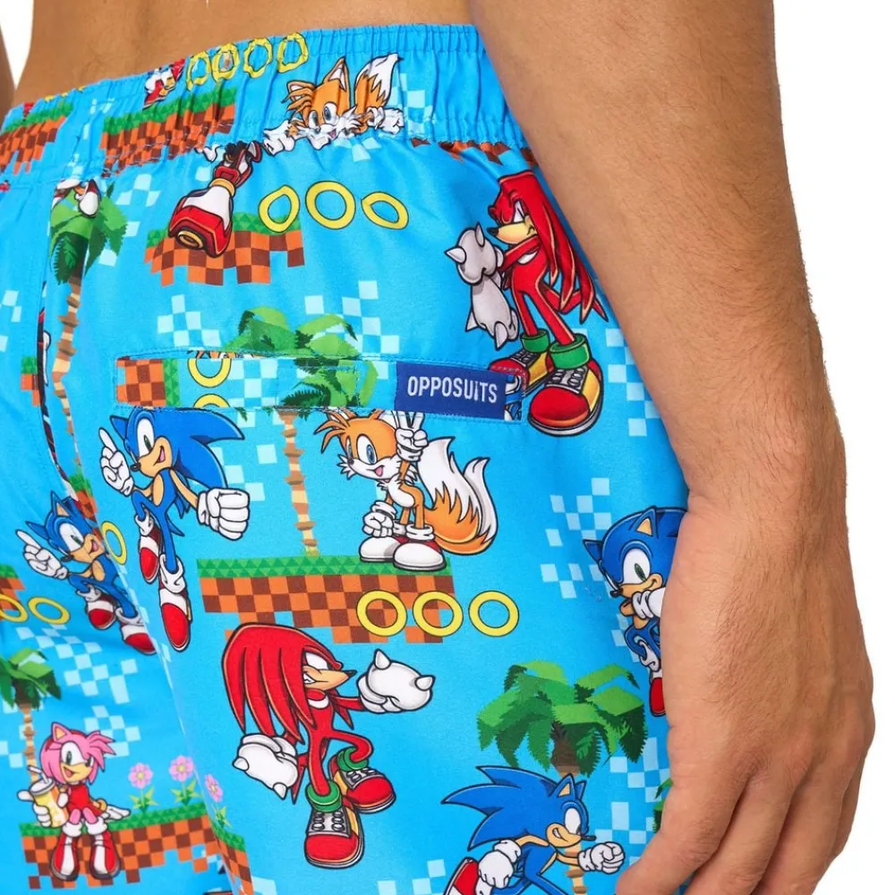 Online Oppo Merchandise Group B.V. OppoSuits Sonic™ Green Hill Shorts jakkesæt