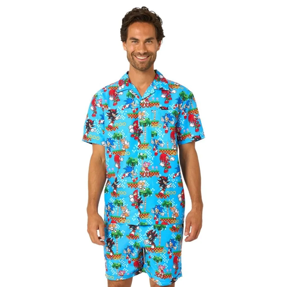 Online Oppo Merchandise Group B.V. OppoSuits Sonic™ Green Hill Shorts jakkesæt