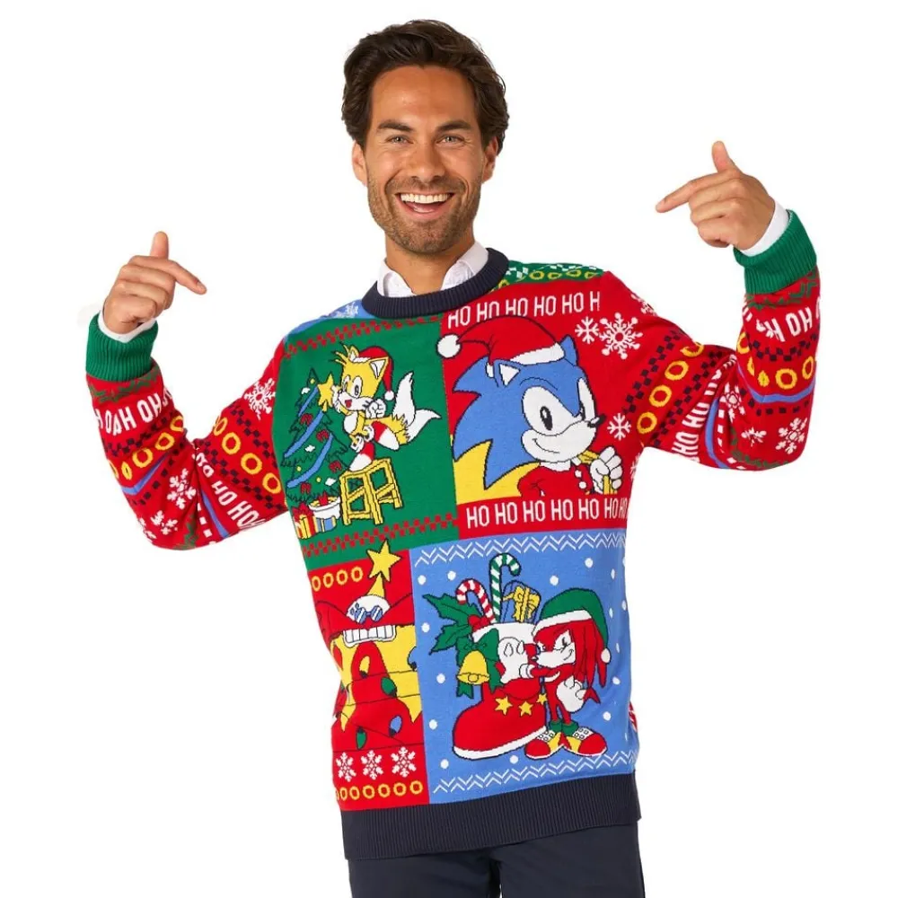 Oppo Merchandise Group B.V. OppoSuits Sonic Juletrøje - Merchandise
