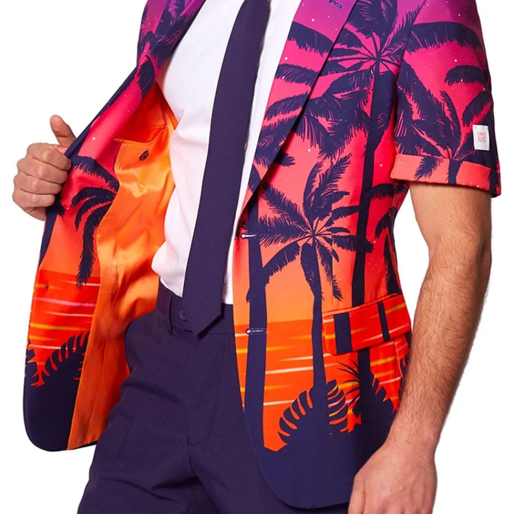 Oppo Merchandise Group B.V. OppoSuits Suave Sunset Jakkesæt med Shorts - Tøj|Udklædningskostumer