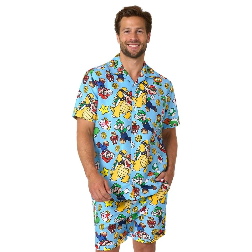 Oppo Merchandise Group B.V. OppoSuits Super Mario™ Group Shorts jakkesæt - Tøj|Udklædningskostumer