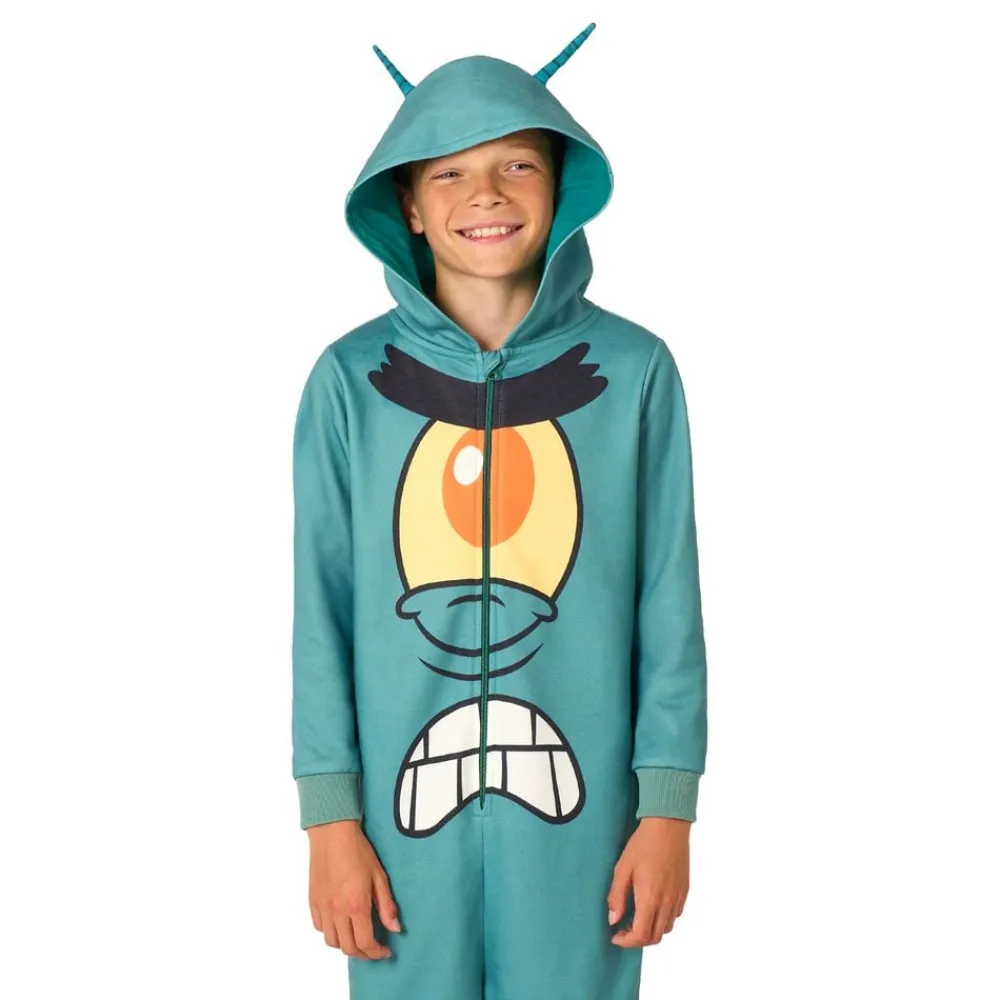 Best Oppo Merchandise Group B.V. OppoSuits SvampBob Firkant Plankton Børne Onesie