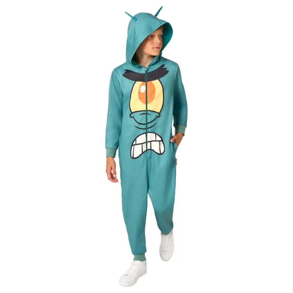 Best Oppo Merchandise Group B.V. OppoSuits SvampBob Firkant Plankton Børne Onesie