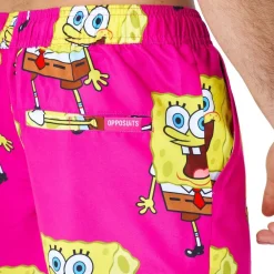 Hot Oppo Merchandise Group B.V. OppoSuits SvampeBob Firkant Lyserøde Shorts Jakkesæt