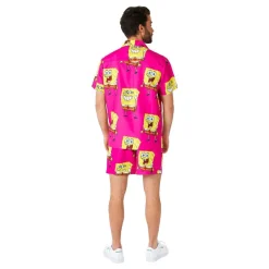 Hot Oppo Merchandise Group B.V. OppoSuits SvampeBob Firkant Lyserøde Shorts Jakkesæt