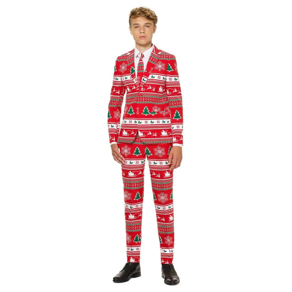 Oppo Merchandise Group B.V. OppoSuits Teen Winter Wonderland Jakkesæt - Tøj|Udklædningskostumer