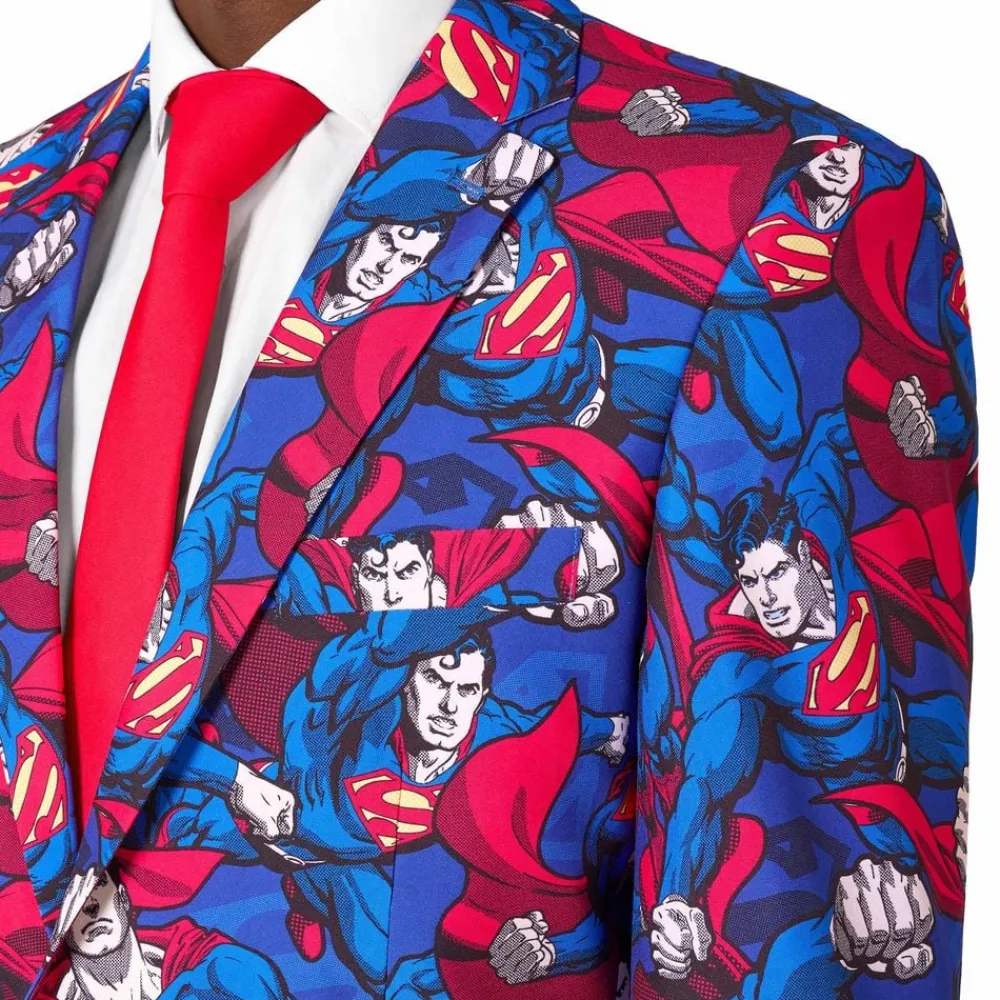 Oppo Merchandise Group B.V. OppoSuits The Man of Steel Jakkesæt - Tøj|Udklædningskostumer