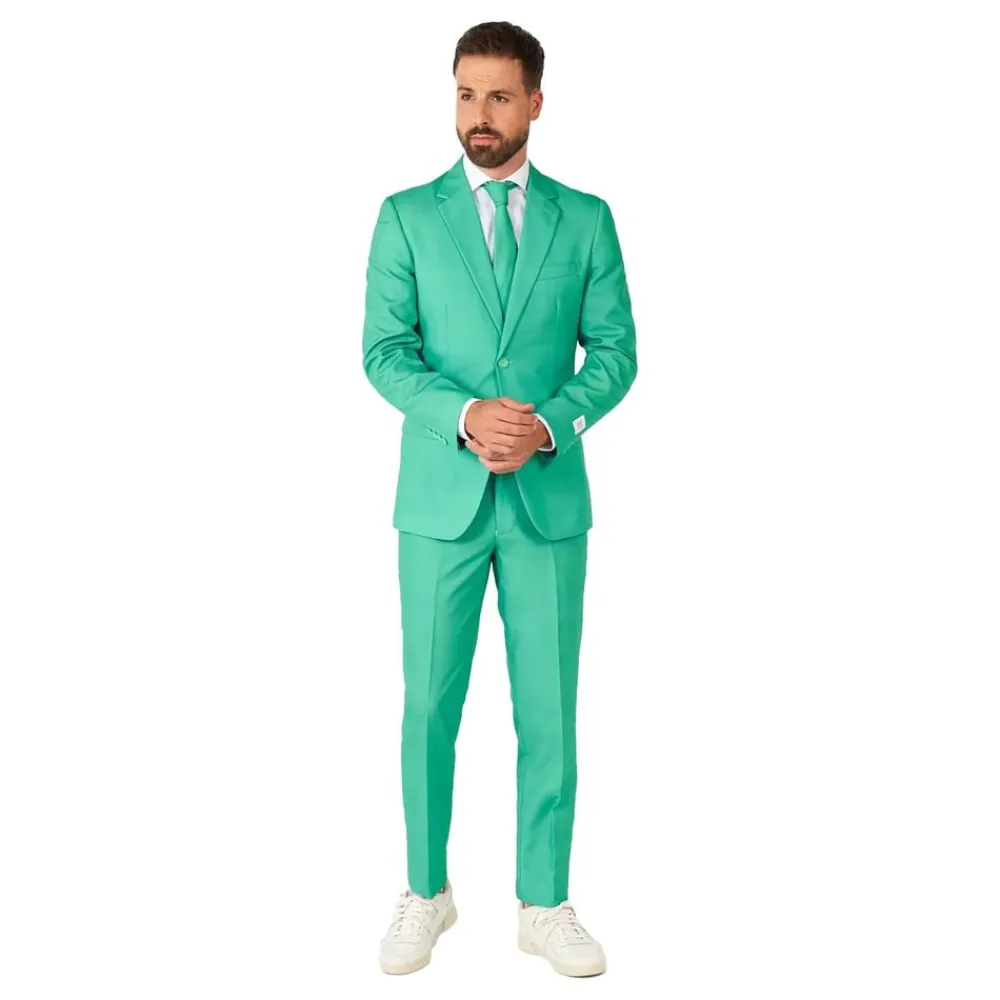 Oppo Merchandise Group B.V. OppoSuits Trendy Turquoise Jakkesæt - Tøj|Udklædningskostumer
