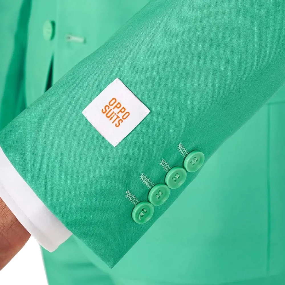 Oppo Merchandise Group B.V. OppoSuits Trendy Turquoise Jakkesæt - Tøj|Udklædningskostumer