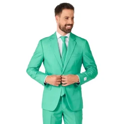 Oppo Merchandise Group B.V. OppoSuits Trendy Turquoise Jakkesæt - Tøj|Udklædningskostumer