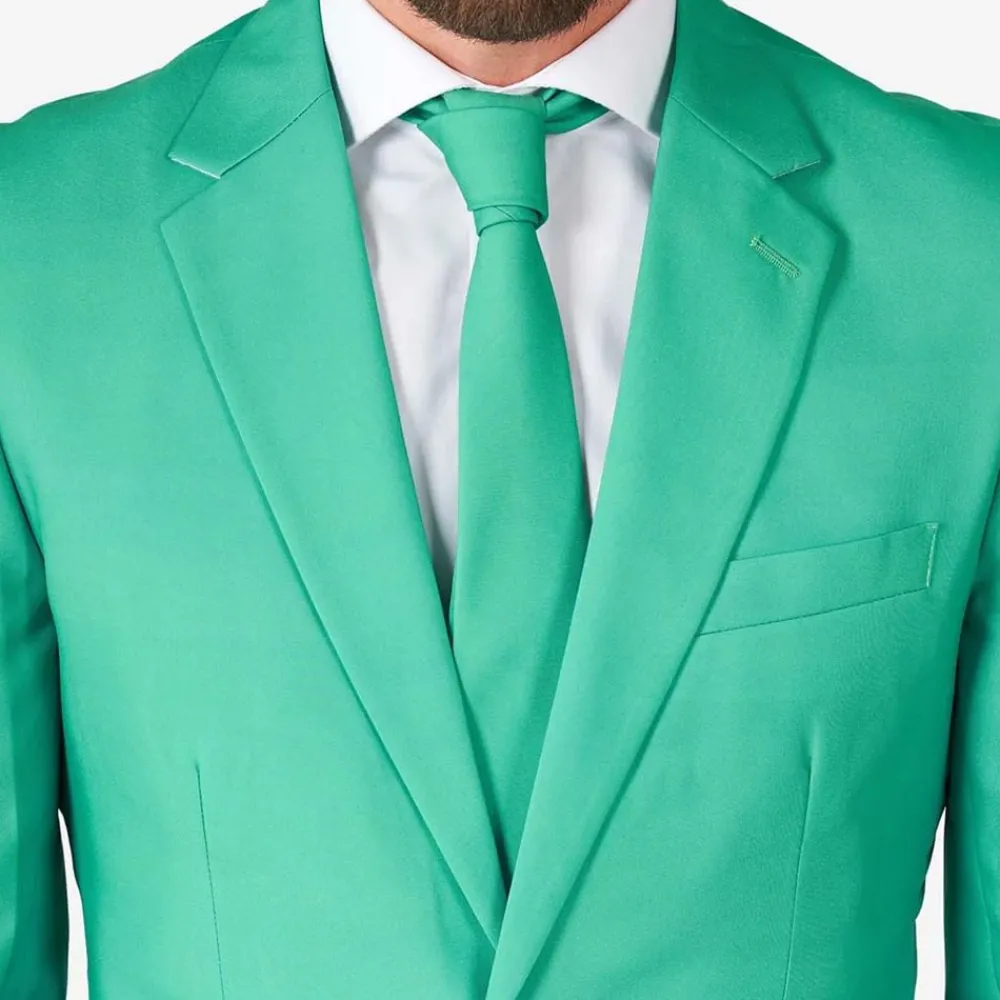 Oppo Merchandise Group B.V. OppoSuits Trendy Turquoise Jakkesæt - Tøj|Udklædningskostumer