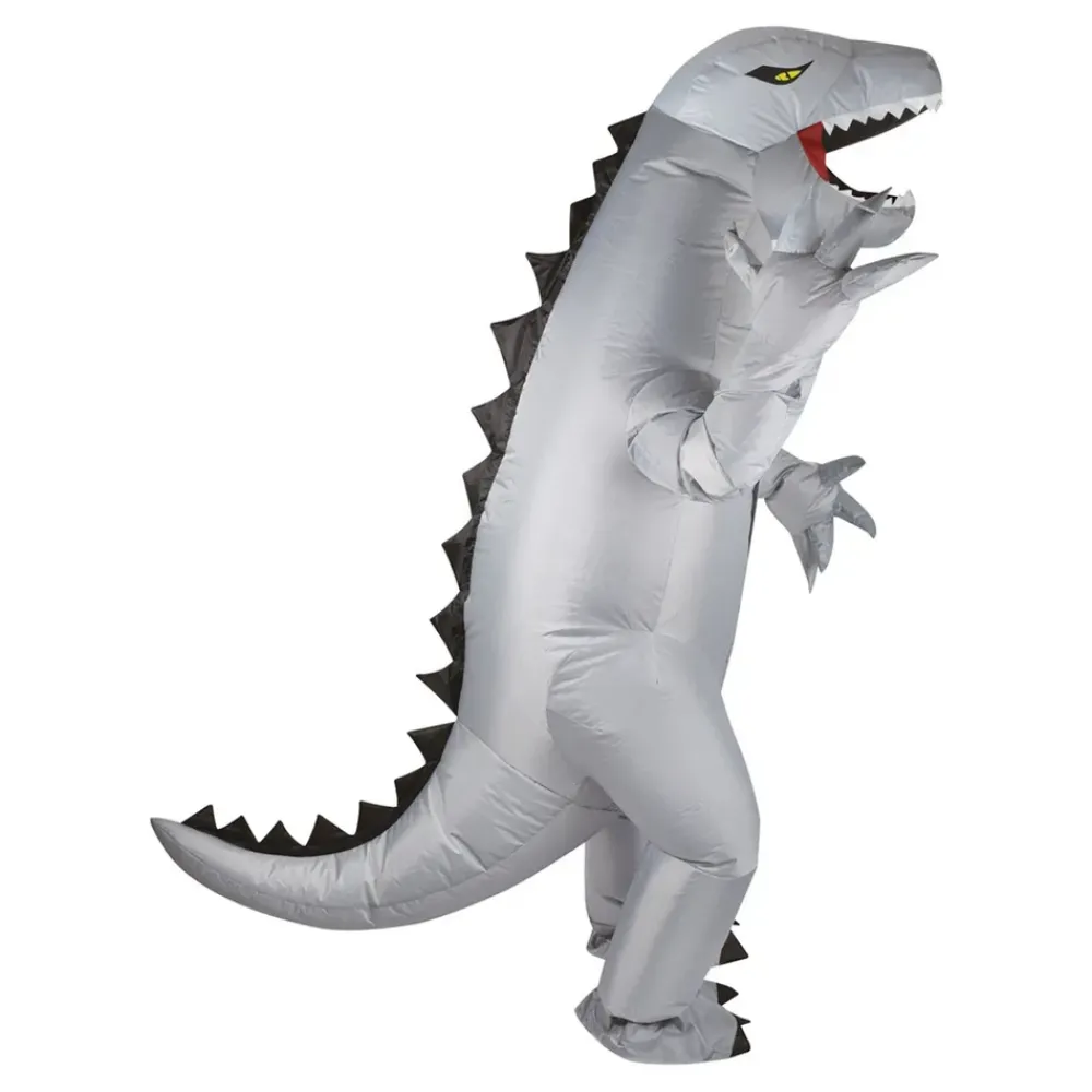 Discount Ptit Clown Oppustelig Dinosaur Grå Kostume