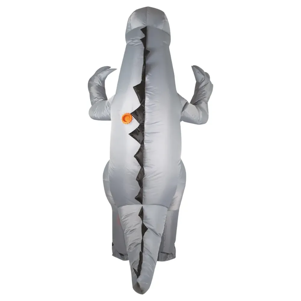 Discount Ptit Clown Oppustelig Dinosaur Grå Kostume